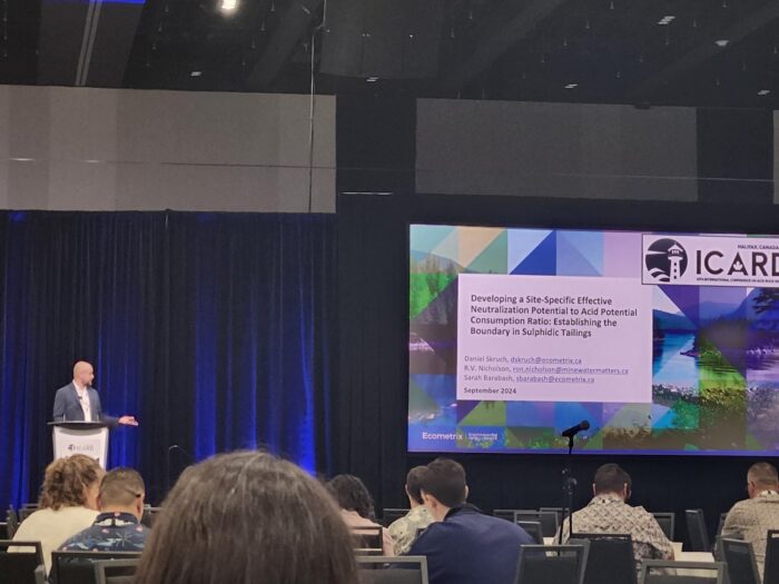 Senior Environmental Scientist Daniel Skruch presents a paper at ICARD 2024.